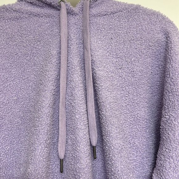 Purple fleece hoodie - Picture 2 of 4